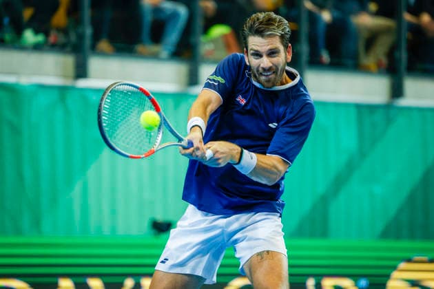 Tennis, Davis Cup Norway Great Britain Baerum 20260205 Cameron Norrie from Great Britain against Nicolai Budkov Kjaer from Norway during the Davis Cup match at Nadderud Arena on Thursday evening Photo Jonas Been Henriksen NTB Baerum Norway EDITORIAL USE ONLY RESTRICTED USE FOR BETTING COMPANIES  Copyright: xJonasxBeenxHenriksenx xNTBx