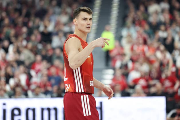 Nenad Dimitrijevic (FC Bayern Basketball, 00), GER, FC Bayern Basketball vs. AS Monaco, Basketball, Euroleague, 27. Spieltag, Saison 2025 2026, 05.02.2026, GER, FC Bayern Basketball vs. AS Monaco, Basketball, Euroleague, 27. Spieltag, Saison 2025 2026, 05.02.2026 Muenchen Copyright: xEibner-Pressefoto JennixMaulx EP_JML