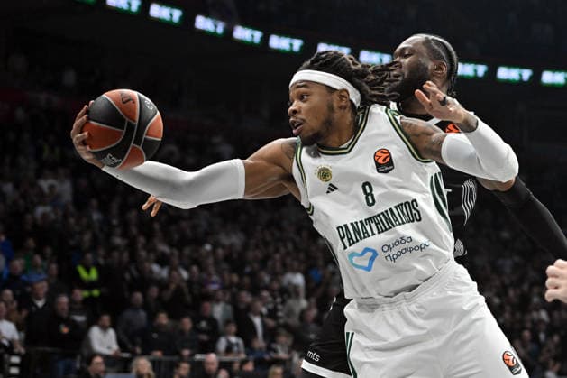 PARTIZAN vs PANATHINAIKOS RICHAUN HOLMS, basketball player of Panathinaikos, during the Euroleague match against Partizan, at Belgrade Arena. Belgrade, 05.02.2026. photo: MN PRESS BASKETBALL, EUROLEAGUE, PARTIZAN, PANATHINAIKOS Belgrade Belgrade Arena Serbia Copyright: xMarkoxMetlasx xMNxPressx