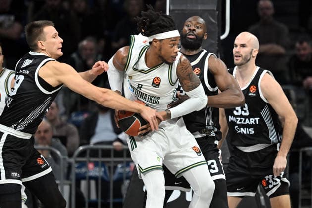PARTIZAN vs PANATHINAIKOS RICHAUN HOLMS, basketball player of Panathinaikos, during the Euroleague match against Partizan, at Belgrade Arena. Belgrade, 05.02.2026. photo: MN PRESS BASKETBALL, EUROLEAGUE, PARTIZAN, PANATHINAIKOS Belgrade Belgrade Arena Serbia Copyright: xMarkoxMetlasx xMNxPressx