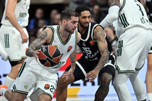 PARTIZAN vs PANATHINAIKOS VASSILIS TOLIOPOULOS, basketball player of Panathinaikos, during the Euroleague match against Partizan, at Belgrade Arena. Belgrade, 05.02.2026. photo: MN PRESS BASKETBALL, EUROLEAGUE, PARTIZAN, PANATHINAIKOS Belgrade Belgrade Arena Serbia Copyright: xMarkoxMetlasx xMNxPressx