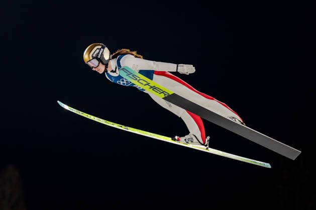 OLYMPICS - Winter Olympic Games, Olympische Spiele, Olympia, OS Milano Cortina 2026 VAL DI FIEMME,ITALY,05.FEB.26 - OLYMPICS, Ski jumping, Skispringen, Ski, nordisch - Winter Olympic Games Milano Cortina 2026, preview, normal hill, training, women. Image shows Lisa Hirner (AUT).  GEPAxpictures xMatthiasxTrinkl