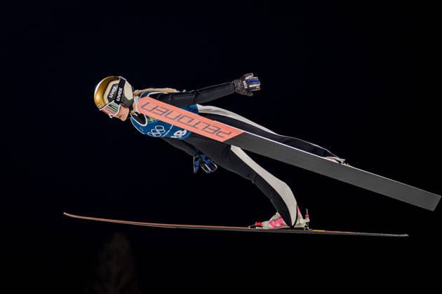 OLYMPICS - Winter Olympic Games, Olympische Spiele, Olympia, OS Milano Cortina 2026 VAL DI FIEMME,ITALY,05.FEB.26 - OLYMPICS, Ski jumping, Skispringen, Ski, nordisch - Winter Olympic Games Milano Cortina 2026, preview, normal hill, training, women. Image shows Heta Hirvonen (FIN).  GEPAxpictures xMatthiasxTrinkl