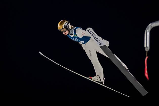 OLYMPICS - Winter Olympic Games, Olympische Spiele, Olympia, OS Milano Cortina 2026 VAL DI FIEMME,ITALY,05.FEB.26 - OLYMPICS, Ski jumping, Skispringen, Ski, nordisch - Winter Olympic Games Milano Cortina 2026, preview, normal hill, training, women. Image shows Julia Muehlbacher (AUT).  GEPAxpictures xMatthiasxTrinkl