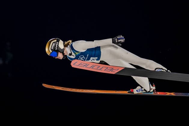 OLYMPICS - Winter Olympic Games, Olympische Spiele, Olympia, OS Milano Cortina 2026 VAL DI FIEMME,ITALY,05.FEB.26 - OLYMPICS, Ski jumping, Skispringen, Ski, nordisch - Winter Olympic Games Milano Cortina 2026, preview, normal hill, training, women. Image shows Jenny Rautionaho (FIN).  GEPAxpictures xMatthiasxTrinkl