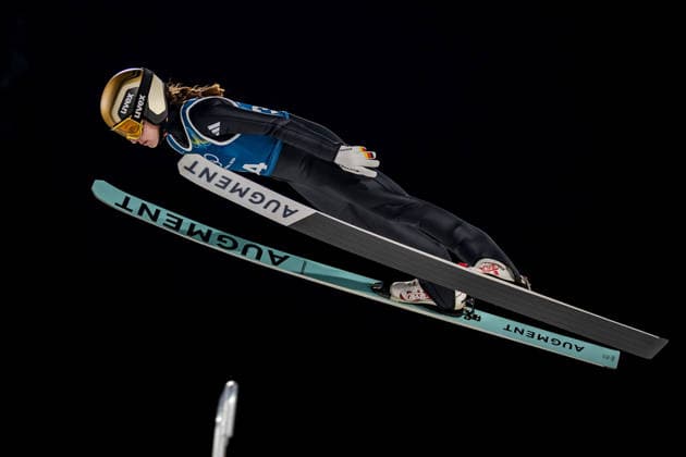 OLYMPICS - Winter Olympic Games, Olympische Spiele, Olympia, OS Milano Cortina 2026 VAL DI FIEMME,ITALY,05.FEB.26 - OLYMPICS, Ski jumping, Skispringen, Ski, nordisch - Winter Olympic Games Milano Cortina 2026, preview, normal hill, training, women. Image shows Juliane Seyfarth (GER).  GEPAxpictures xMatthiasxTrinkl
