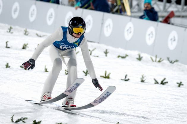 OLYMPICS - Winter Olympic Games, Olympische Spiele, Olympia, OS Milano Cortina 2026 VAL DI FIEMME,ITALY,05.FEB.26 - OLYMPICS, Ski jumping, Skispringen, Ski, nordisch - Winter Olympic Games Milano Cortina 2026, preview, normal hill, training, men. Image shows Vitaliy Kalinichenko (UKR).  GEPAxpictures xMatthiasxTrinkl