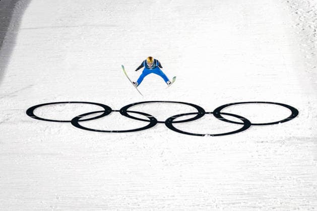 OLYMPICS - Winter Olympic Games, Olympische Spiele, Olympia, OS Milano Cortina 2026 VAL DI FIEMME,ITALY,05.FEB.26 - OLYMPICS, Ski jumping, Skispringen, Ski, nordisch - Winter Olympic Games Milano Cortina 2026, preview, normal hill, training, men. Image shows Vilho Palosaari (FIN).  GEPAxpictures xMatthiasxTrinkl