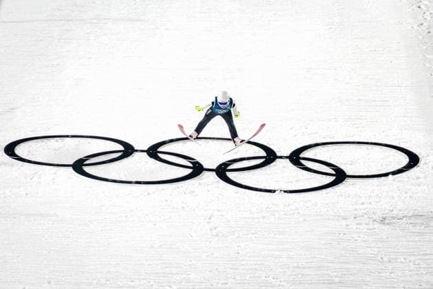 OLYMPICS - Winter Olympic Games, Olympische Spiele, Olympia, OS Milano Cortina 2026 VAL DI FIEMME,ITALY,05.FEB.26 - OLYMPICS, Ski jumping, Skispringen, Ski, nordisch - Winter Olympic Games Milano Cortina 2026, preview, normal hill, training, men. Image shows Qiwu Song (CHN).  GEPAxpictures xMatthiasxTrinkl