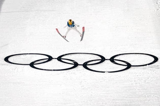 OLYMPICS - Winter Olympic Games, Olympische Spiele, Olympia, OS Milano Cortina 2026 VAL DI FIEMME,ITALY,05.FEB.26 - OLYMPICS, Ski jumping, Skispringen, Ski, nordisch - Winter Olympic Games Milano Cortina 2026, preview, normal hill, training, men. Image shows Sandro Hauswirth (SUI).  GEPAxpictures xMatthiasxTrinkl