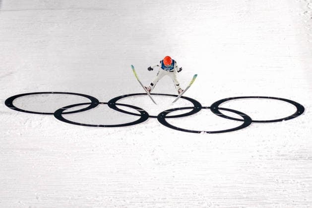 OLYMPICS - Winter Olympic Games, Olympische Spiele, Olympia, OS Milano Cortina 2026 VAL DI FIEMME,ITALY,05.FEB.26 - OLYMPICS, Ski jumping, Skispringen, Ski, nordisch - Winter Olympic Games Milano Cortina 2026, preview, normal hill, training, men. Image shows Jason Colby (USA).  GEPAxpictures xMatthiasxTrinkl