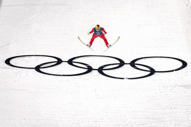 OLYMPICS - Winter Olympic Games, Olympische Spiele, Olympia, OS Milano Cortina 2026 VAL DI FIEMME,ITALY,05.FEB.26 - OLYMPICS, Ski jumping, Skispringen, Ski, nordisch - Winter Olympic Games Milano Cortina 2026, preview, normal hill, training, men. Image shows Gregor Deschwanden (SUI).  GEPAxpictures xMatthiasxTrinkl
