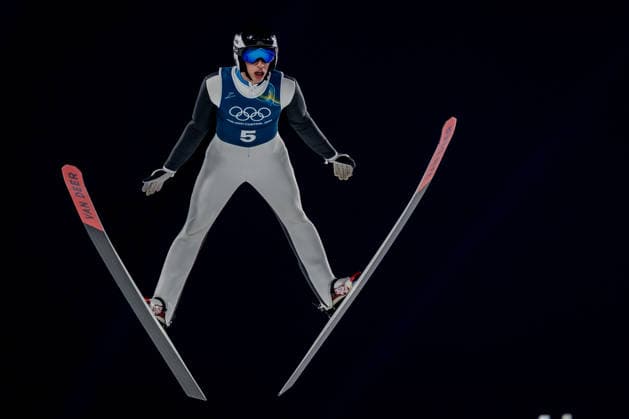 OLYMPICS - Winter Olympic Games, Olympische Spiele, Olympia, OS Milano Cortina 2026 VAL DI FIEMME,ITALY,05.FEB.26 - OLYMPICS, Ski jumping, Skispringen, Ski, nordisch - Winter Olympic Games Milano Cortina 2026, preview, normal hill, training, men. Image shows Daniel Andrei Cacina (ROU).  GEPAxpictures xMatthiasxTrinkl