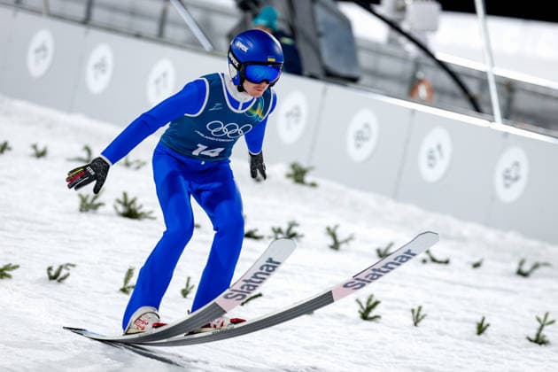 OLYMPICS - Winter Olympic Games, Olympische Spiele, Olympia, OS Milano Cortina 2026 VAL DI FIEMME,ITALY,05.FEB.26 - OLYMPICS, Ski jumping, Skispringen, Ski, nordisch - Winter Olympic Games Milano Cortina 2026, preview, normal hill, training, men. Image shows Yevhen Marusiak (UKR).  GEPAxpictures xMatthiasxTrinkl