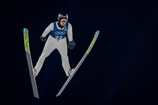 OLYMPICS - Winter Olympic Games, Olympische Spiele, Olympia, OS Milano Cortina 2026 VAL DI FIEMME,ITALY,05.FEB.26 - OLYMPICS, Ski jumping, Skispringen, Ski, nordisch - Winter Olympic Games Milano Cortina 2026, preview, normal hill, training, men. Image shows Kevin Bickner (USA).  GEPAxpictures xMatthiasxTrinkl