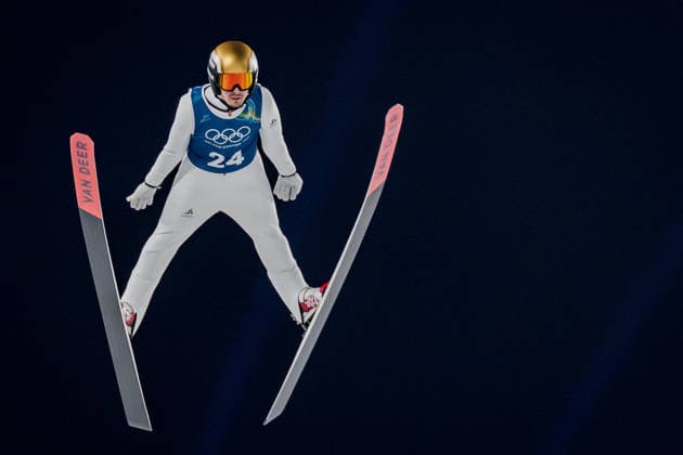 OLYMPICS - Winter Olympic Games, Olympische Spiele, Olympia, OS Milano Cortina 2026 VAL DI FIEMME,ITALY,05.FEB.26 - OLYMPICS, Ski jumping, Skispringen, Ski, nordisch - Winter Olympic Games Milano Cortina 2026, preview, normal hill, training, men. Image shows Sandro Hauswirth (SUI).  GEPAxpictures xMatthiasxTrinkl