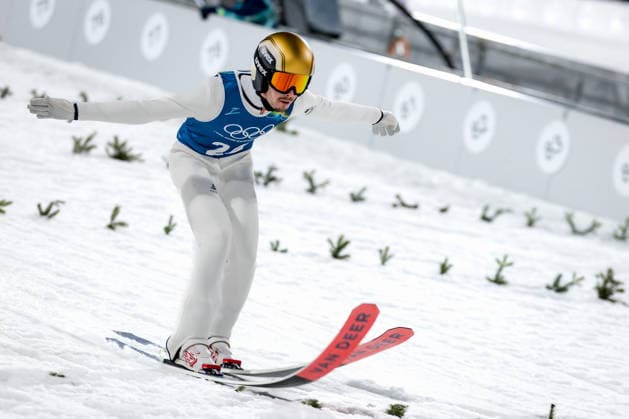 OLYMPICS - Winter Olympic Games, Olympische Spiele, Olympia, OS Milano Cortina 2026 VAL DI FIEMME,ITALY,05.FEB.26 - OLYMPICS, Ski jumping, Skispringen, Ski, nordisch - Winter Olympic Games Milano Cortina 2026, preview, normal hill, training, men. Image shows Sandro Hauswirth (SUI).  GEPAxpictures xMatthiasxTrinkl