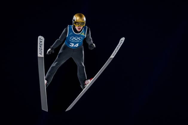 OLYMPICS - Winter Olympic Games, Olympische Spiele, Olympia, OS Milano Cortina 2026 VAL DI FIEMME,ITALY,05.FEB.26 - OLYMPICS, Ski jumping, Skispringen, Ski, nordisch - Winter Olympic Games Milano Cortina 2026, preview, normal hill, training, men. Image shows Valentin Foubert (FRA).  GEPAxpictures xMatthiasxTrinkl
