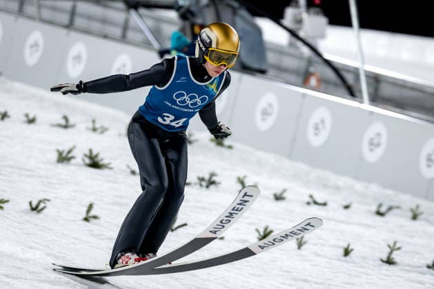 OLYMPICS - Winter Olympic Games, Olympische Spiele, Olympia, OS Milano Cortina 2026 VAL DI FIEMME,ITALY,05.FEB.26 - OLYMPICS, Ski jumping, Skispringen, Ski, nordisch - Winter Olympic Games Milano Cortina 2026, preview, normal hill, training, men. Image shows Valentin Foubert (FRA).  GEPAxpictures xMatthiasxTrinkl