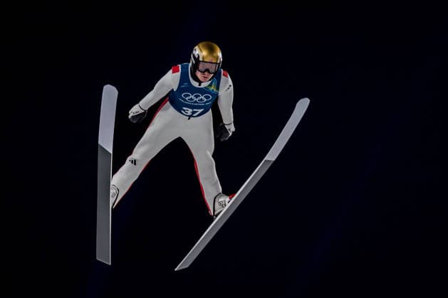 OLYMPICS - Winter Olympic Games, Olympische Spiele, Olympia, OS Milano Cortina 2026 VAL DI FIEMME,ITALY,05.FEB.26 - OLYMPICS, Ski jumping, Skispringen, Ski, nordisch - Winter Olympic Games Milano Cortina 2026, preview, normal hill, training, men. Image shows Marius Lindvik (NOR).  GEPAxpictures xMatthiasxTrinkl