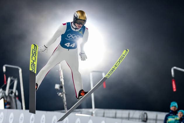 OLYMPICS - Winter Olympic Games, Olympische Spiele, Olympia, OS Milano Cortina 2026 VAL DI FIEMME,ITALY,05.FEB.26 - OLYMPICS, Ski jumping, Skispringen, Ski, nordisch - Winter Olympic Games Milano Cortina 2026, preview, normal hill, training, men. Image shows Jan Hoerl (AUT).  GEPAxpictures xMatthiasxTrinkl