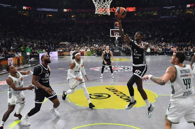 PARTIZAN vs PANATHINAIKOS ISAAC BONGA, basketball player of Partizan, during the Euroleague match against Panathinaikos, at Belgrade Arena. Belgrade, 05.02.2026. photo: MN PRESS BASKETBALL, EUROLEAGUE, PARTIZAN, PANATHINAIKOS Belgrade Belgrade Arena Serbia Copyright: xMarkoxMetlasx xMNxPressx