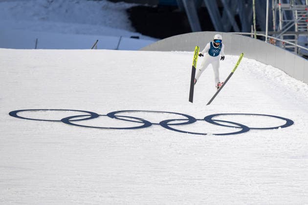 OLYMPICS - Winter Olympic Games, Olympische Spiele, Olympia, OS Milano Cortina 2026 VAL DI FIEMME,ITALY,05.FEB.26 - OLYMPICS, Ski jumping, Skispringen, Ski, nordisch - Winter Olympic Games Milano Cortina 2026, preview, normal hill, training, women. Image shows Veronika Jencova (CZE).  GEPAxpictures xOliverxLerch