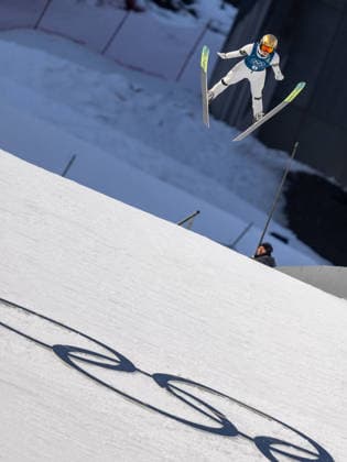 OLYMPICS - Winter Olympic Games, Olympische Spiele, Olympia, OS Milano Cortina 2026 VAL DI FIEMME,ITALY,05.FEB.26 - OLYMPICS, Ski jumping, Skispringen, Ski, nordisch - Winter Olympic Games Milano Cortina 2026, preview, normal hill, training, women. Image shows Lisa Hirner (AUT).  GEPAxpictures xOliverxLerch