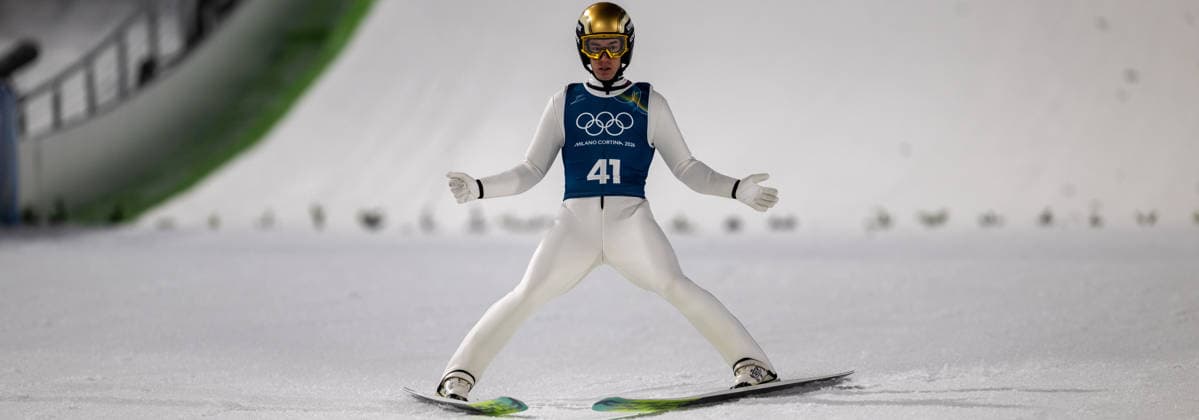 OLYMPICS - Winter Olympic Games, Olympische Spiele, Olympia, OS Milano Cortina 2026 VAL DI FIEMME,ITALY,05.FEB.26 - OLYMPICS, Ski jumping, Skispringen, Ski, nordisch - Winter Olympic Games Milano Cortina 2026, preview, normal hill, training, men. Image shows Stefan Kraft (AUT).  GEPAxpictures xOliverxLerch