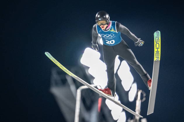 OLYMPICS - Winter Olympic Games, Olympische Spiele, Olympia, OS Milano Cortina 2026 VAL DI FIEMME,ITALY,05.FEB.26 - OLYMPICS, Ski jumping, Skispringen, Ski, nordisch - Winter Olympic Games Milano Cortina 2026, preview, normal hill, training, men. Image shows Ilya Mizernykh (KAZ).  GEPAxpictures xOliverxLerch