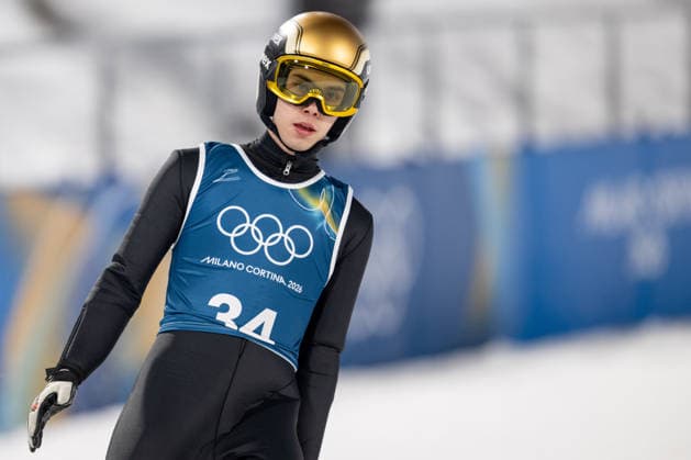 OLYMPICS - Winter Olympic Games, Olympische Spiele, Olympia, OS Milano Cortina 2026 VAL DI FIEMME,ITALY,05.FEB.26 - OLYMPICS, Ski jumping, Skispringen, Ski, nordisch - Winter Olympic Games Milano Cortina 2026, preview, normal hill, training, men. Image shows Valentin Foubert (FRA).  GEPAxpictures xOliverxLerch