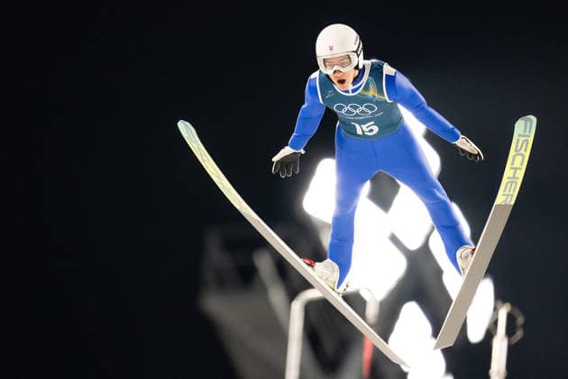 OLYMPICS - Winter Olympic Games, Olympische Spiele, Olympia, OS Milano Cortina 2026 VAL DI FIEMME,ITALY,05.FEB.26 - OLYMPICS, Ski jumping, Skispringen, Ski, nordisch - Winter Olympic Games Milano Cortina 2026, preview, normal hill, training, men. Image shows Hektor Kapustik (SVK).  GEPAxpictures xOliverxLerch