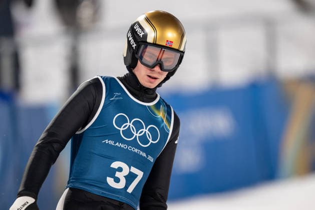 OLYMPICS - Winter Olympic Games, Olympische Spiele, Olympia, OS Milano Cortina 2026 VAL DI FIEMME,ITALY,05.FEB.26 - OLYMPICS, Ski jumping, Skispringen, Ski, nordisch - Winter Olympic Games Milano Cortina 2026, preview, normal hill, training, men. Image shows Marius Lindvik (NOR).  GEPAxpictures xOliverxLerch