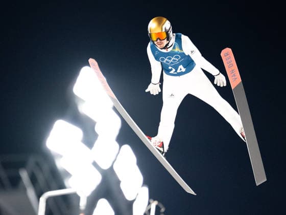 OLYMPICS - Winter Olympic Games, Olympische Spiele, Olympia, OS Milano Cortina 2026 VAL DI FIEMME,ITALY,05.FEB.26 - OLYMPICS, Ski jumping, Skispringen, Ski, nordisch - Winter Olympic Games Milano Cortina 2026, preview, normal hill, training, men. Image shows Sandro Hauswirth (SUI).  GEPAxpictures xOliverxLerch