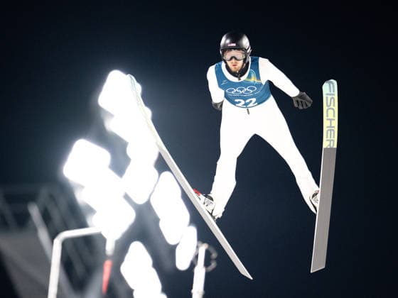OLYMPICS - Winter Olympic Games, Olympische Spiele, Olympia, OS Milano Cortina 2026 VAL DI FIEMME,ITALY,05.FEB.26 - OLYMPICS, Ski jumping, Skispringen, Ski, nordisch - Winter Olympic Games Milano Cortina 2026, preview, normal hill, training, men. Image shows Kevin Bickner (USA).  GEPAxpictures xOliverxLerch