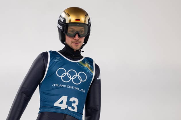 OLYMPICS - Winter Olympic Games, Olympische Spiele, Olympia, OS Milano Cortina 2026 VAL DI FIEMME,ITALY,05.FEB.26 - OLYMPICS, Ski jumping, Skispringen, Ski, nordisch - Winter Olympic Games Milano Cortina 2026, preview, normal hill, training, men. Image shows Felix Hoffmann (GER).  GEPAxpictures xOliverxLerch