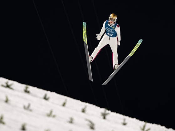 OLYMPICS - Winter Olympic Games, Olympische Spiele, Olympia, OS Milano Cortina 2026 VAL DI FIEMME,ITALY,05.FEB.26 - OLYMPICS, Ski jumping, Skispringen, Ski, nordisch - Winter Olympic Games Milano Cortina 2026, preview, normal hill, training, men. Image shows Stephan Embacher (AUT).  GEPAxpictures xOliverxLerch