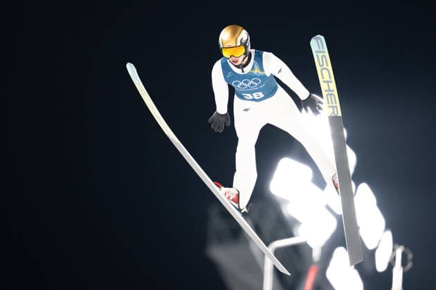 OLYMPICS - Winter Olympic Games, Olympische Spiele, Olympia, OS Milano Cortina 2026 VAL DI FIEMME,ITALY,05.FEB.26 - OLYMPICS, Ski jumping, Skispringen, Ski, nordisch - Winter Olympic Games Milano Cortina 2026, preview, normal hill, training, men. Image shows Kacper Tomasiak (POL).  GEPAxpictures xOliverxLerch