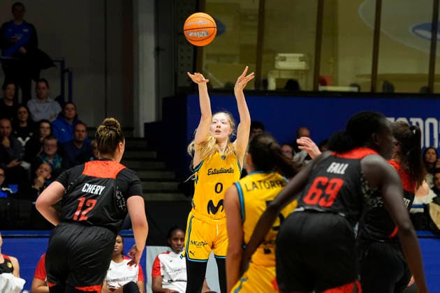 Movistar Estudiantes Frieda Buhner during Eurocup Women, Quarterfinals 1st match. February 5, 2026. (20260205146)