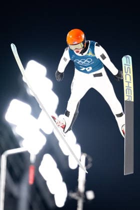 OLYMPICS - Winter Olympic Games, Olympische Spiele, Olympia, OS Milano Cortina 2026 VAL DI FIEMME,ITALY,05.FEB.26 - OLYMPICS, Ski jumping, Skispringen, Ski, nordisch - Winter Olympic Games Milano Cortina 2026, preview, normal hill, training, men. Image shows Jason Colby (USA).  GEPAxpictures xOliverxLerch