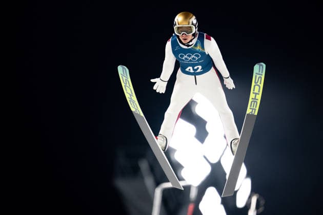 OLYMPICS - Winter Olympic Games, Olympische Spiele, Olympia, OS Milano Cortina 2026 VAL DI FIEMME,ITALY,05.FEB.26 - OLYMPICS, Ski jumping, Skispringen, Ski, nordisch - Winter Olympic Games Milano Cortina 2026, preview, normal hill, training, men. Image shows Stephan Embacher (AUT).  GEPAxpictures xOliverxLerch