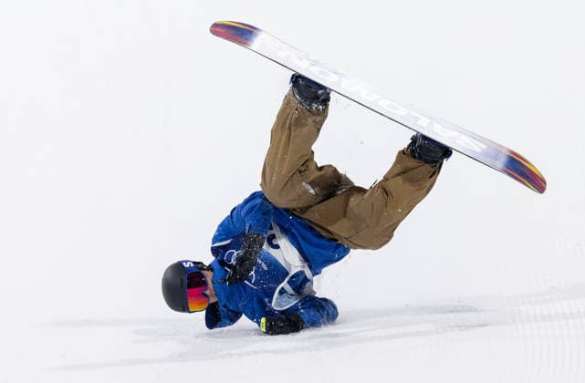 OLYMPICS - Winter Olympic Games, Olympische Spiele, Olympia, OS Milano Cortina 2026 LIVIGNO,ITALY,05.FEB.26 - OLYMPICS, SNOWBOARD - Winter Olympic Games Milano Cortina 2026, Big Air, qualification, men. Image shows Noah Vicktor (GER).  GEPAxpictures xHaraldxSteiner