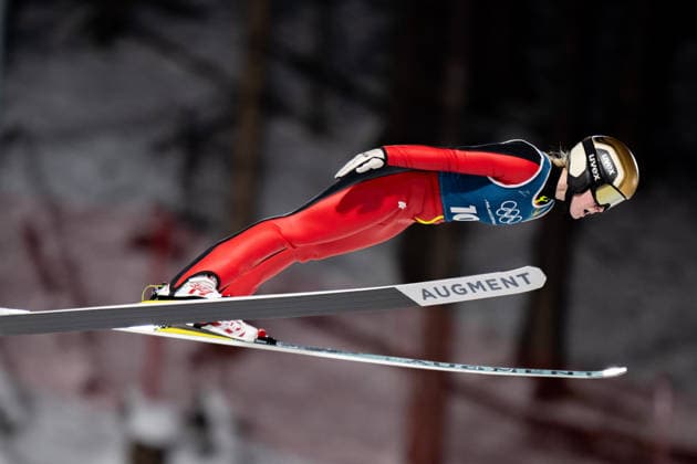 OLYMPICS - Winter Olympic Games, Olympische Spiele, Olympia, OS Milano Cortina 2026 VAL DI FIEMME,ITALY,05.FEB.26 - OLYMPICS, Ski jumping, Skispringen, Ski, nordisch - Winter Olympic Games Milano Cortina 2026, preview, normal hill, training, women. Image shows Pola Beltowska (POL).  GEPAxpictures xOliverxLerch