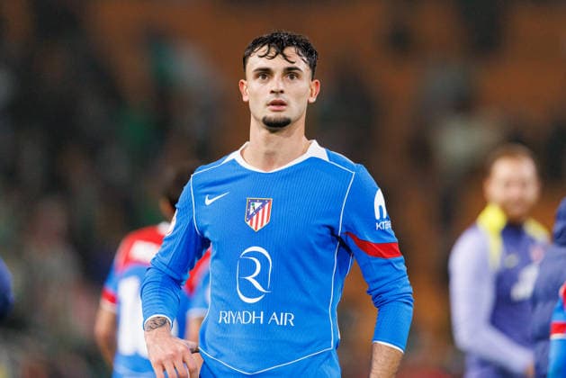 Marc Pubill seen during Copa Del Rey quarterfinal game between teams of Real Betis Balompie and Atletico de Madrid (Maciej Rogowski Ball Raw Images) Seville Estadio La Cartuja Spain Copyright: xMaciejxRogowskix maciejrogowski_betis_atletico_2526_ROG3885