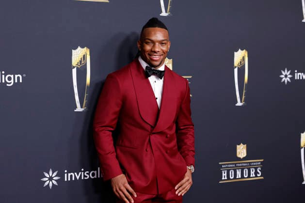 RECORD DATE NOT STATED Bijan Robinson arrives on the red carpet at the 2026 NFL, American Football Herren, USA Honors presented by Invisalign in the days leading up to Super Bowl LX in San Francisco on Thursday, February 5, 2026. The New England Patriots will play the Seattle Seahawks in Super Bowl LX at Levi s Stadium in Santa Clara on Sunday, February 8, 2026.  SBP20260205358 JOHNxANGELILLO