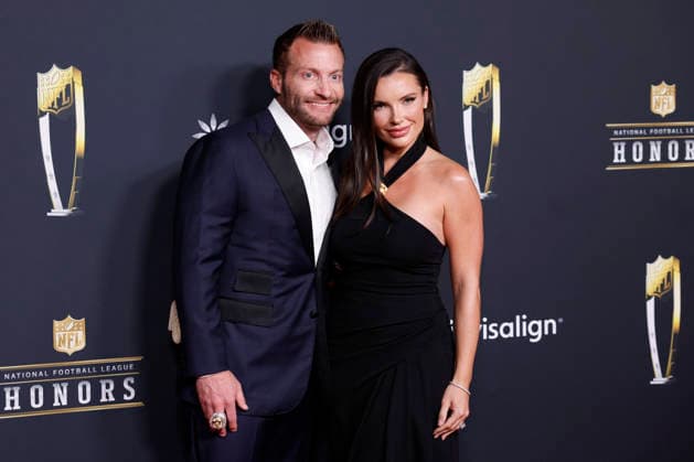 RECORD DATE NOT STATED Sean McVay and Veronika Khomyn arrive on the red carpet at the 2026 NFL, American Football Herren, USA Honors presented by Invisalign in the days leading up to Super Bowl LX in San Francisco on Thursday, February 5, 2026. The New England Patriots will play the Seattle Seahawks in Super Bowl LX at Levi s Stadium in Santa Clara on Sunday, February 8, 2026.  SBP20260205395 JOHNxANGELILLO