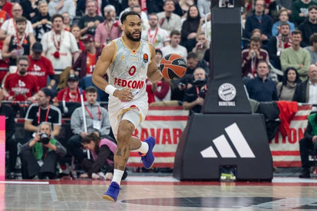 Elie Okobo 0 (AS Monaco Basket), FC Bayern Basketball vs. AS Monaco Basket, EuroLeague 27. Spieltag, 05.02.2026 Muenchen Bayern Deutschland
