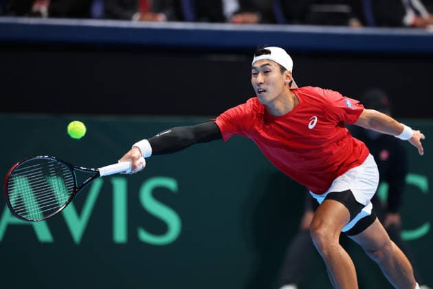Yosuke Watanuki (JPN), FEBRUARY 6, 2026 - Tennis : 2026 Davis Cup Final Qualifier Round 1 between Japan - Austria at Ariake Colosseum, Tokyo, Japan. Noxthirdxpartyxsales  aflo_318651722