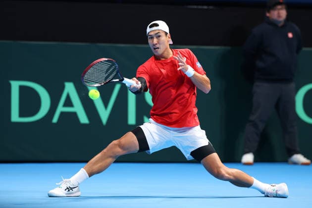 Yosuke Watanuki (JPN), FEBRUARY 6, 2026 - Tennis : 2026 Davis Cup Final Qualifier Round 1 between Japan - Austria at Ariake Colosseum, Tokyo, Japan. Noxthirdxpartyxsales  aflo_318652113