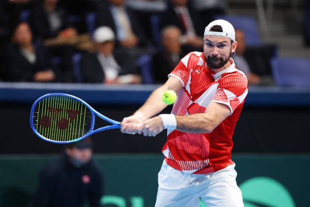 Jurij Rodionov (AUT), FEBRUARY 6, 2026 - Tennis : 2026 Davis Cup Final Qualifier Round 1 between Japan - Austria at Ariake Colosseum, Tokyo, Japan. Noxthirdxpartyxsales  aflo_318656729